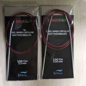 Спицы круговые на стальной леске  Spagoyarn  (Турция) 100 см